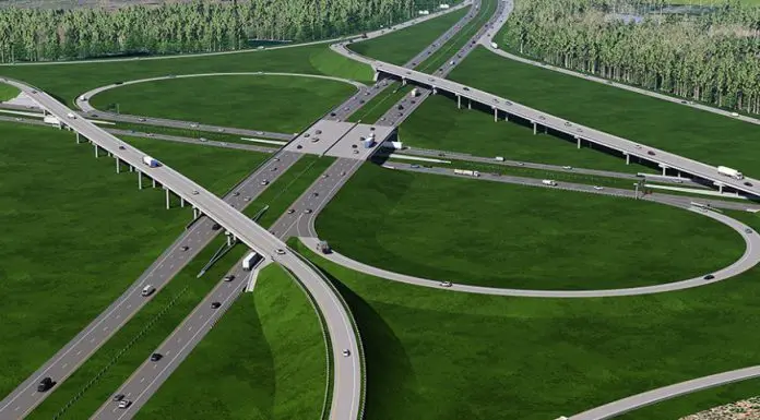 New I-95 to I-26 Flyover Ramp Opens October 22 in South Carolina I-26 at I-95 rendering | I-95 Exit Guide