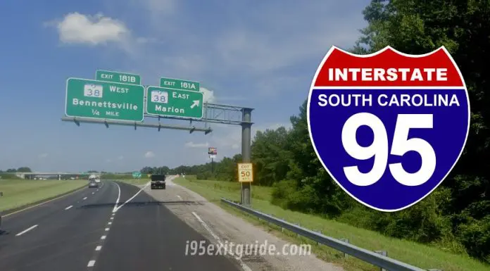I-95 Lane Closures, Delays for Bridge Work in Dillon County August 23-24 South Carolina I-95 Traffic | I-95 Construction | I-95 Exit Guide