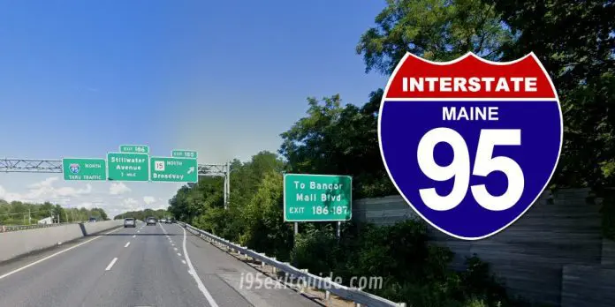 960x480-i-95-bangor-maine-exit-185 Maine I-95 Traffic | I-95 Construction | I-95 Exit Guide