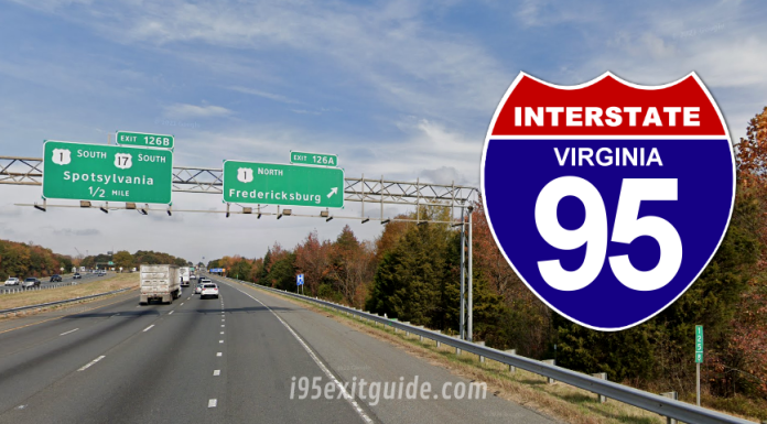 I-95 Ramp to Close, Detour at Exit 126 in Spotsylvania August 23-24 Fredericksburg I-95 Traffic | I-95 Construction | I-95 Exit Guide