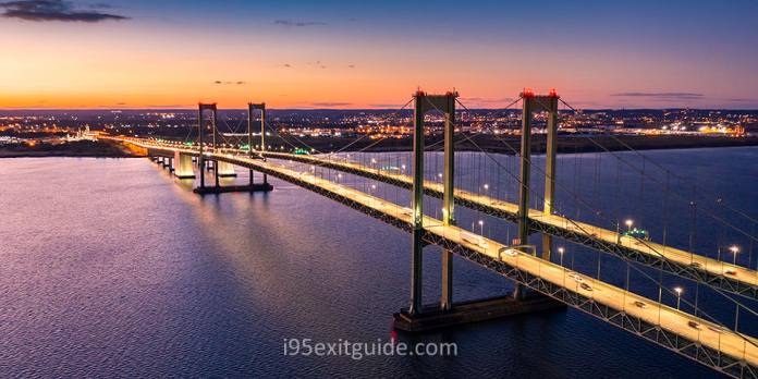 960x480-night-view-delaware-memorial-bridge Delaware Memorial Bridge | I-95 Exit Guide