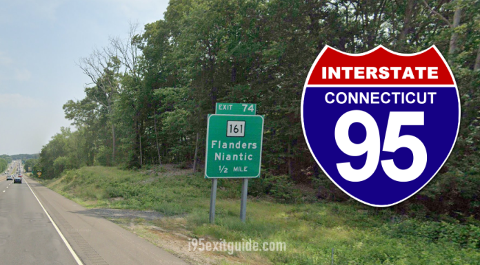 I-95 Exit 74 Ramp Closes, Detoured in East Lyme Beginning September 10 Connecticut I-95 Traffic | I-95 Construction | I-95 Exit Guide