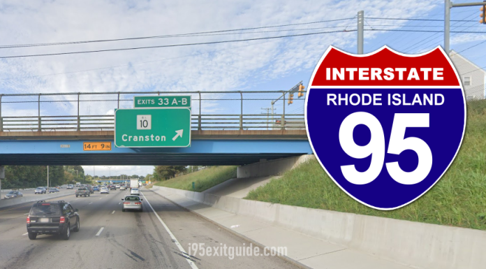 I-95 Route 10 Interchange Ramp Shifts and Closures in Providence and Cranston Cranston I-95 Traffic | I-95 Construction | I-95 Exit Guide