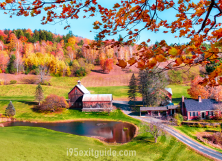 2006 Fall Foliage Prediction Map New England Fall Foliage | I-95 Exit Guide
