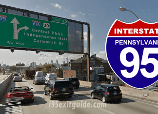 Pennsylvania I-95 Traffic | Pennsylvania I-95 Construction | Philadelphia Pennsylvania | I-95 Exit Guide