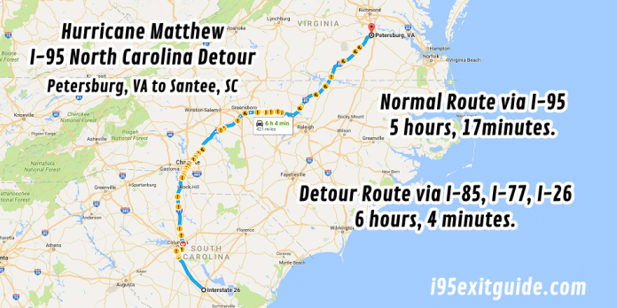 North Carolina Detour | I-95 Exit Guide