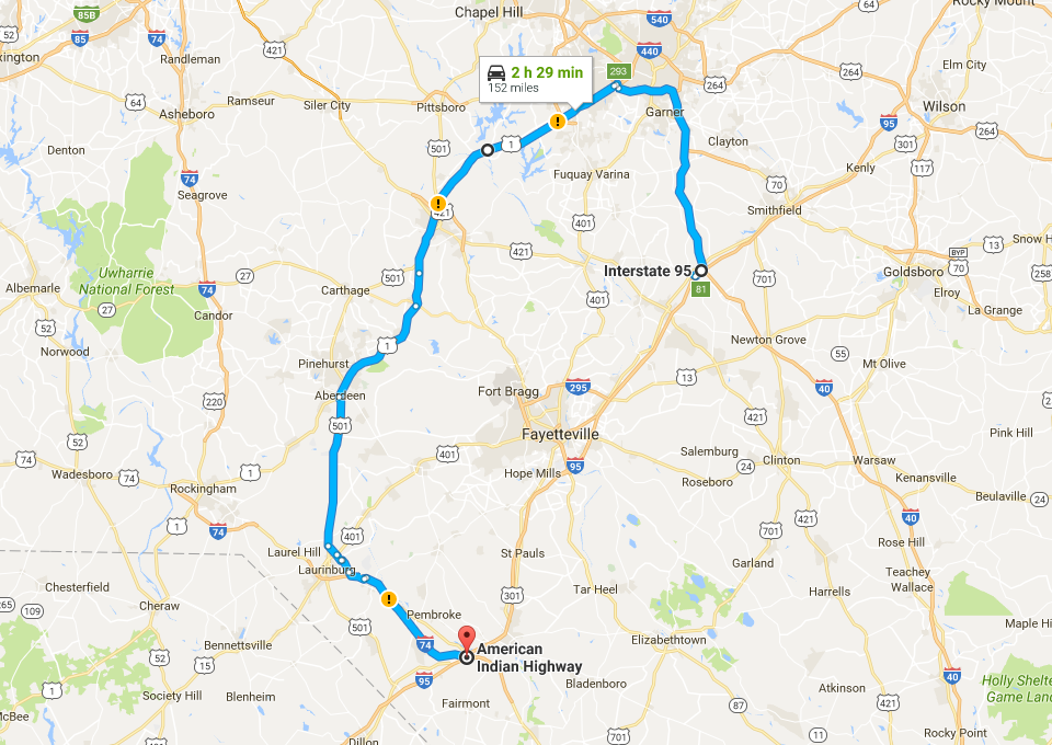 I-95 Northbound North Carolina Detour | I-95 Exit Guide