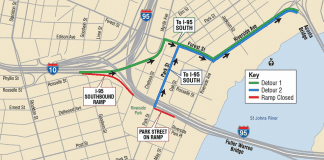 Fuller Warren Bridge Traffic Shift | I-95 Exit Guide