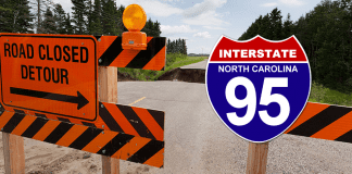 North Carolina Road Closed | I-95 Exit Guide