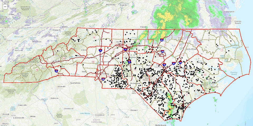 North Carolina Road Closures  I-95 Exit Guide  I-95 Exit Guide