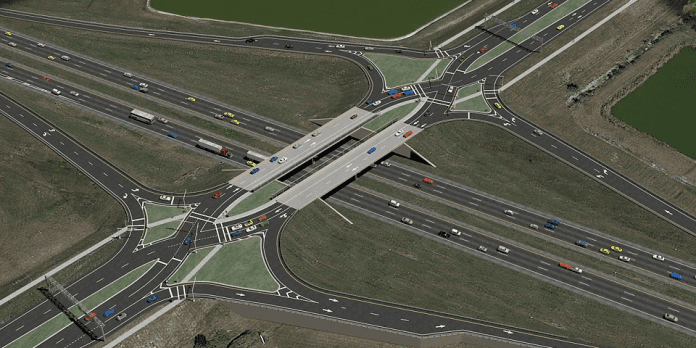 Diverging Diamong Interchange | I-95 Exit Guide