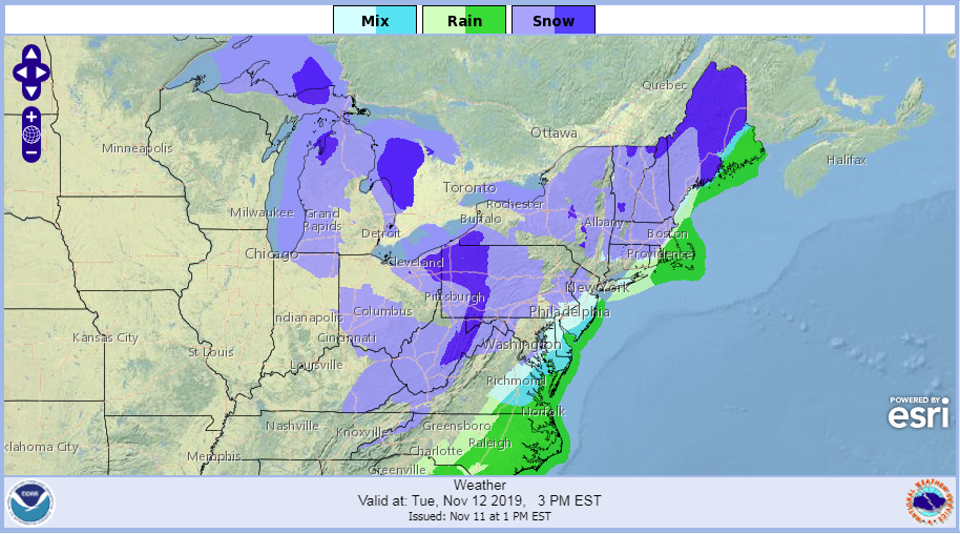 Weather 11/11/19 | I-95 Exit Guide