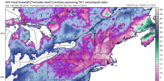 GFS-New England 11/6/19 | I-95 Exit Guide