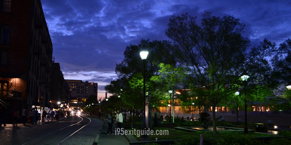 Savannah, Georgia at Night | I-95 Exit Guide