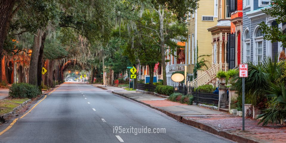 Historic Whitaker Street, Savannah, Georgia | I-95 Exit Guide