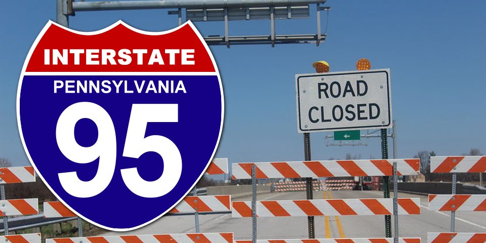 Pennsylvania I-95 Closed | I-95 Exit Guide