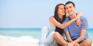 Couple on beach | I-95 Exit Guide