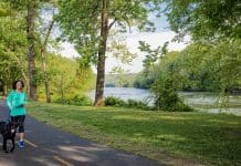 Rappahannock River Heritage Trail offers 1.6 miles of walking, hiking and biking trails. Photo Credit: Fredericksburg Economic Development & Tourism